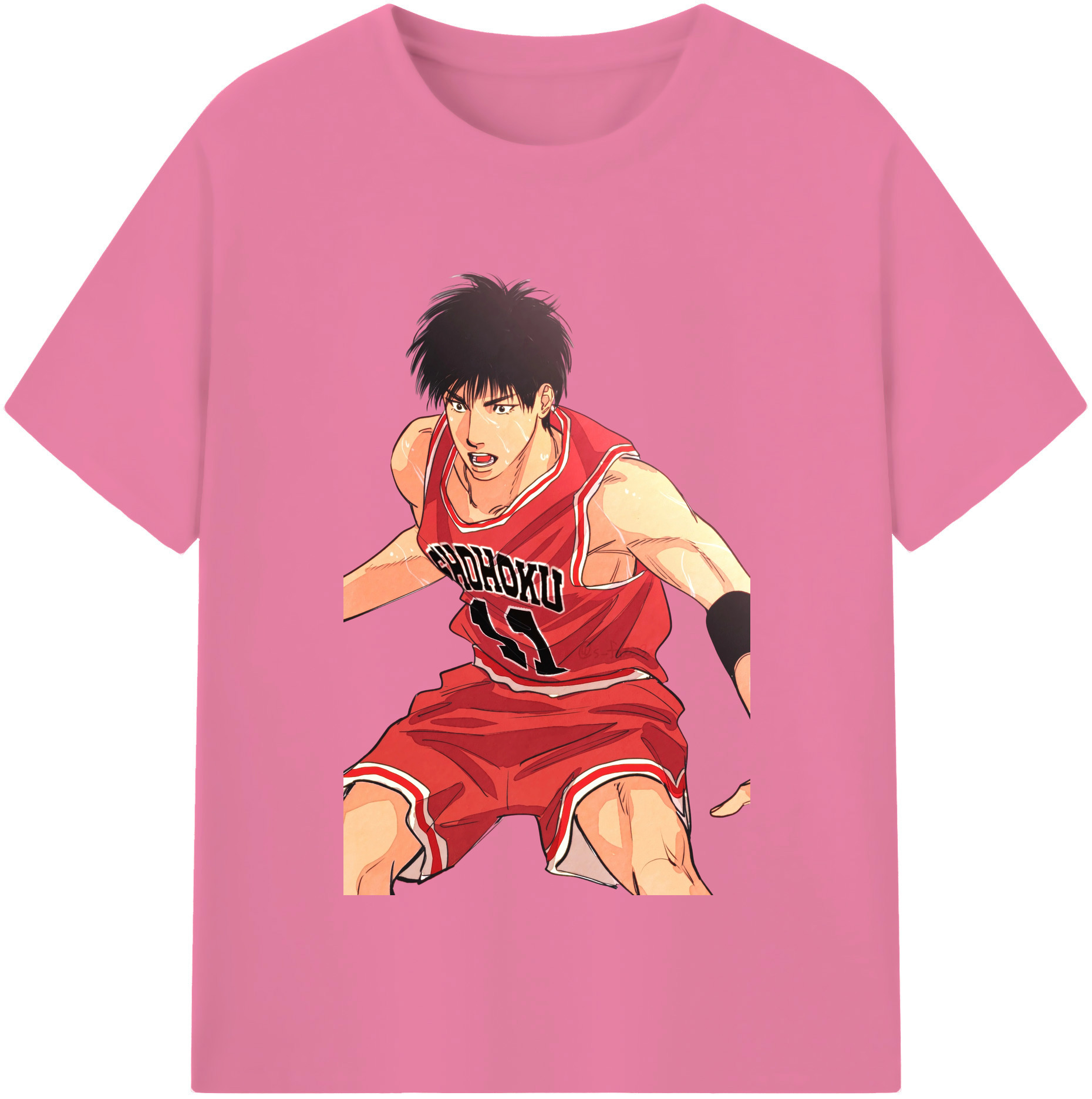 SLAM DUNK／スラムダンク 綿100％半袖Tシャツ（フロントプリント）